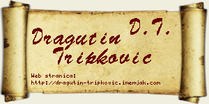 Dragutin Tripković vizit kartica